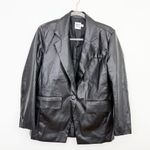 Princess Polly  Black Faux Leather Jacket Photo 1