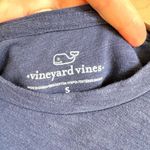 Vineyard Vines Navy Blue Crew Neck Flutter Sleeve Boxy Fit T-shirt Women's Small Photo 2