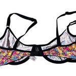PINK - Victoria's Secret VICTORIA’S SECRET PINK Collection Balconette Bra floral print satin Size 34C Photo 1
