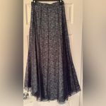 Free People Navy Blue Combo Shape Of You Lace Women’s Maxi Skirt Size Small Photo 4