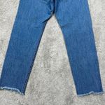 Levi's Levi’s Women’s Wedgie Icon Fit Ankle Jeans Button Fly High Rise Raw Hem Blue 29 Photo 7