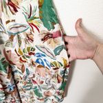 [World Market] Tropical Print Boho Oversized Jumpsuit NWT Size Small Medium S/M Green Photo 5