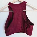 Outdoor Voices Athena Crop Top High Neck Cabernet Burgundy Size Small Photo 6
