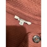 Madewell Textured Button Front Shirt Jacket Brick Red Size Small Photo 6