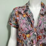 Plum Pretty Sugar Pink Bird Print Pajama Top Blue Photo 1