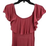 LA Made Dark Pink Flutter Sleeve Mini Dress Small New Photo 6