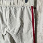 EXPRESS Vintage Y2k  Cream‎ Red Stripe Sweat Pants Wide Leg Womens Medium Photo 4