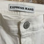 EXPRESS Mia mid-rise white distressed ankle legging skinny jeans, size 12 Photo 1