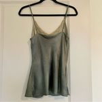 Satin Camisole with Lace Green Size XS Photo 2