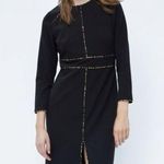 ZARA  Animal Print Leopard Piping Dress Women Size Medium Photo 6