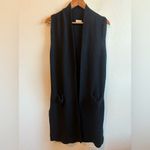 ARITZIA Wilfred Olivie Sleeveless Cardigan Size Small Black Photo 1