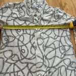 Carolina belle   Montreal Top Long Sleeve Blouse Size Medium Chain Print Photo 4
