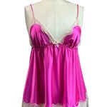 Victoria's Secret Y2K Victoria Secret Pink Satin Lingerie Tank Top Size Large Photo 0