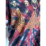 Def Leppard Unisex Tee Sz Small Medium Red Blue Tie Dye Band Tee Photo 5