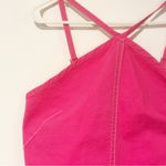 Anthropologie  Pilcro Size Large Pink The Judie Halter Denim Swing Mini Dress Photo 2