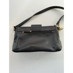 Tignanello Black Leather Crossbody Bag Adjustable Strap Gold Hardware Photo 12