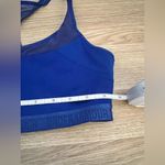 Under Armour  - Crossback Mid Blue Sports Bra Photo 2