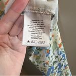 Miss Lola ✨  Women’s Blue Green Floral Front Tie Top Medium Photo 6