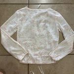 Pepe Jeans  London Blouse Embroidered Top White Size Small Photo 5