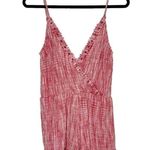Tularosa Revolve Amelia Romper Wrap Neck Sleeveless Women Bright Red Size Medium Photo 1