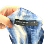 Generation Love Generation‎ Love Blue Tie Dye Tasseled Drawstring Shorts Size Medium Photo 5
