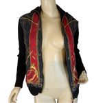 Ralph Lauren VTG 1990'S LAUREN EQUESTRIAN BISHOP SILK & WOOL ZIPPER CARDIGAN (M) Photo 5