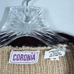 The Vintage Shop Coronia Vintage 70s Mohair Blend Beige Brown Tie Front Bell Sleeve Cardigan M Photo 3