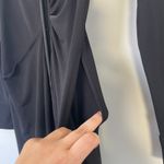 NWT CIEBON Jennifer Black Collared Ruched Button Front Midi Shirt Dress Sz Small Photo 7