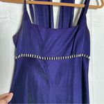 Blondie Nites Vintage 90’s Y2K Purple Green Holographic Rhinestone Empire Dress Photo 3