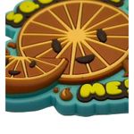 Lounge Fly  Rubber Keychain Oranges Squeeze Me 4.5" Florida NWOT Photo 1