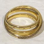 Pandora  Crossover Pavé Triple Band Ring
14k gold plating Size 9 Photo 1