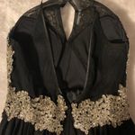 My Michelle Gold And Black Prom Dress Photo 3