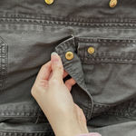 J.Crew Grey Relaxed Boyfriend Field Shirt Jacket, Size Small Petite Photo 9