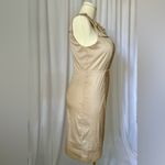 Chetta B  Tan Pleated Midi Dress (895) Photo 2