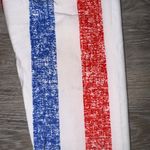 LuLaRoe Red, White & Blue Striped Leggings Photo 7