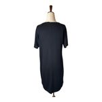 Rag and Bone  Jean Dress‎ Women Small Black Short Sleeve V Neck Tee Dress Mini Goth Photo 3