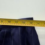 Christian Dior  blazer skirt set navy blue pinstripe short sleeve vintage USA 6 Photo 8