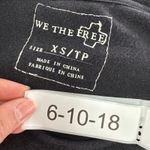 Free People  Top Womens X Small‎ Black Bad Girl Tunic Side Slit High Low Boho Photo 4