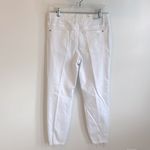 Judy Blue  Boyfriend Fit White Mid Rise Distressed Jeans Photo 3