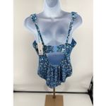 Panache  Swim Monica Balcony Widestrap Swimsuit Posey Blue Floral US 38DD NWT Photo 9