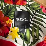 XOXO NEW! Floral Womens Ruched Sleeve One Button Blazer Jacket Photo 3