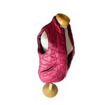 Ivory Ella  maroon burgundy puffer vest size Medium Photo 3