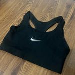 Nike NEW  Black Medium Support Non Padded Swoosh 2.0 Sports Bra Size Small Photo 2