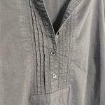 Chico's Elegant Black Cotton Blend Button Down Shirt XL Photo 5
