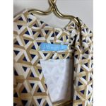 J. McLaughlin ‎ Panama Triangle Print Faux Wrap Dress Catalina Cloth Medium Photo 8