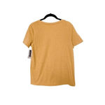 BP Women's V-Neck Plain Tan Mustard Basic Tee Shirt XXS NWT Photo 3