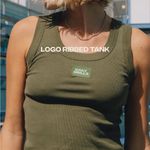 Daily Drills  SET - Logo Ribbed Tank & Super Shorts in Lodge Photo 0