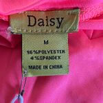 DAISY Soft Short Sleeve Top & Bike Short Set Neon Coral Pink Sz M Lounge NEW Size M Photo 3