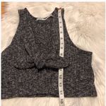 Urban Outfitters  Kimchi Blue Grey Marled Tie Front Photo 4