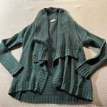Forever 21 ⭐️ Vintage green knit cascade open sweater cardigan EUC Photo 0